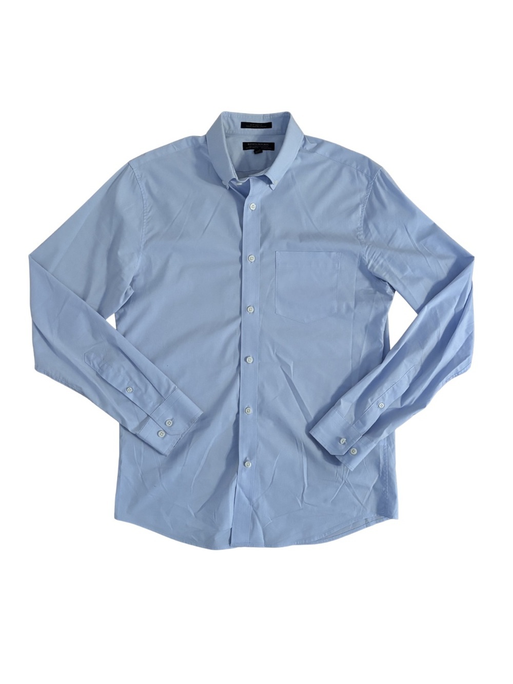 Banana Republic Tech Stretch Cotton Baby Blue Shirt
